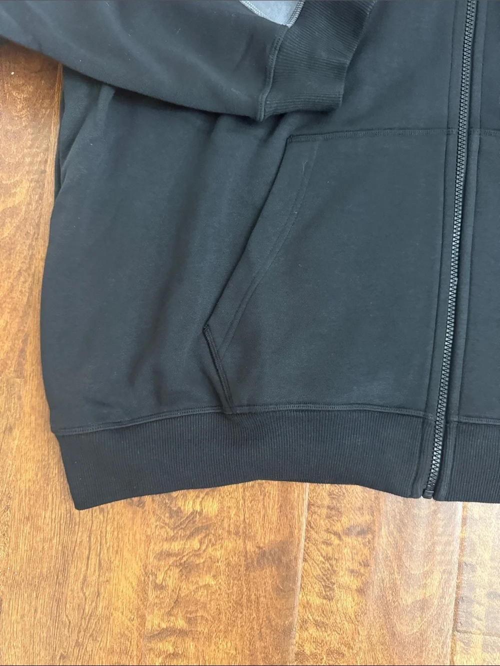 Jordan Black and Gray Full-Zip Hoodie